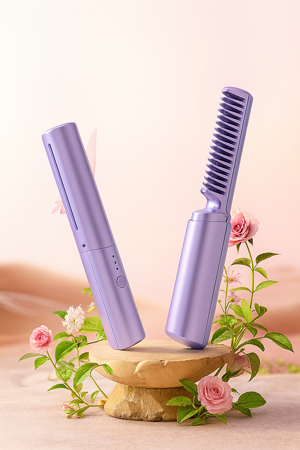 Meneflix Portable Mini Hair Straightener Cordless Rechargeable